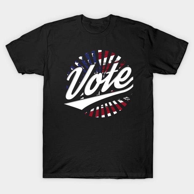 Vote Patriotic Design T-Shirt by uncannysage